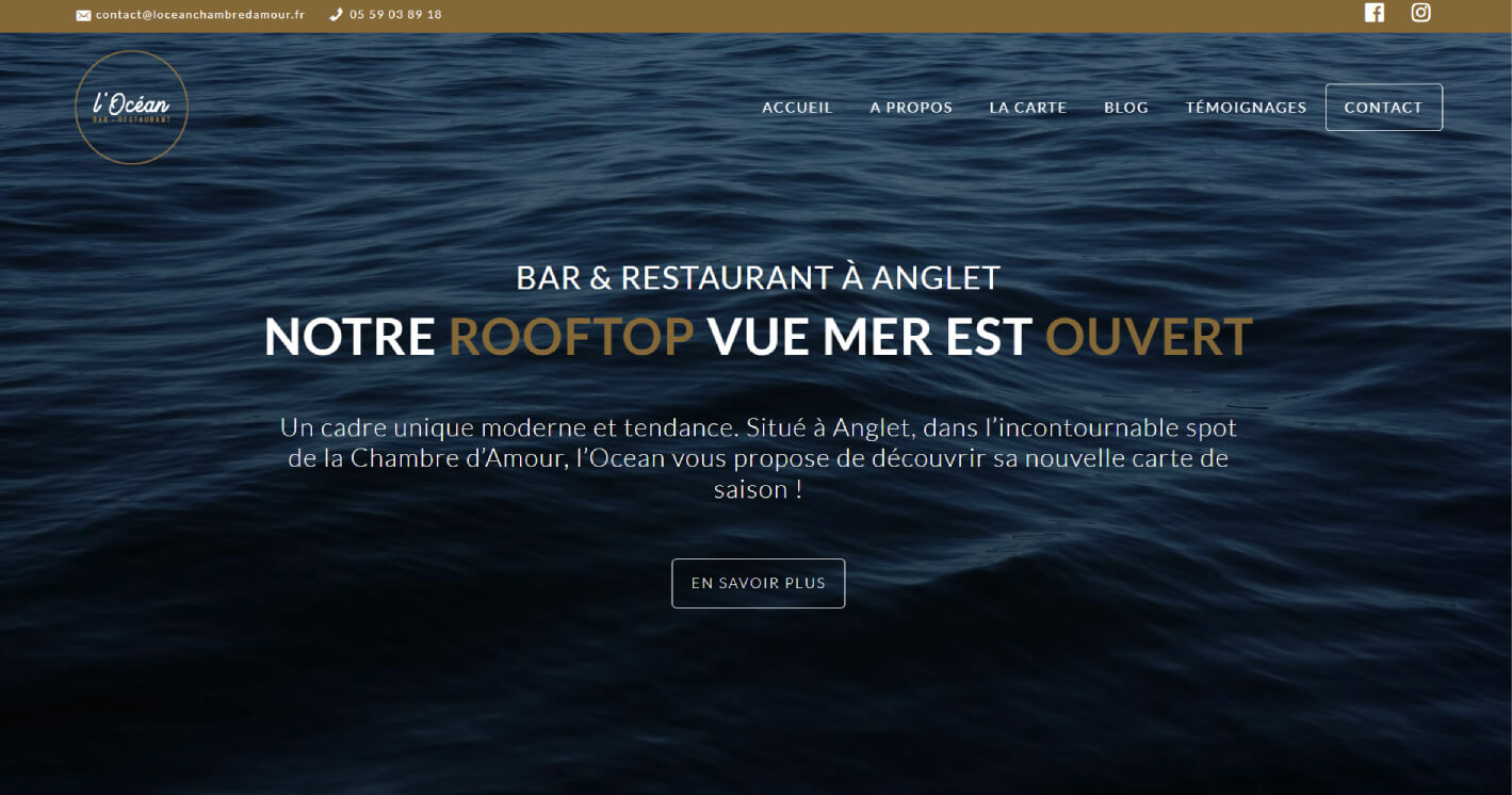 akro web creation site webmaster bayonne site oceanrestaurant - 1
